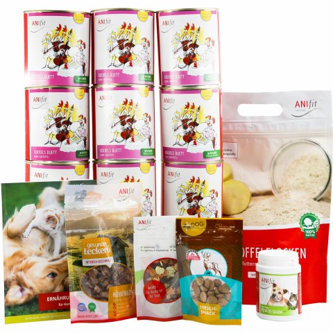 Hund Hundefutter Nassfutter Futterumstellungs-Paket 810g 1 Produktmix zum Futterwechsel -1- Anifit
