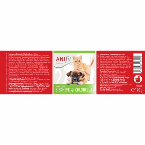 Hund Katze Nahrungsergänzungen Schonkost Hund Schonkost Katze Bierhefe & Chlorella 170g 1 Stück -5- Anifit